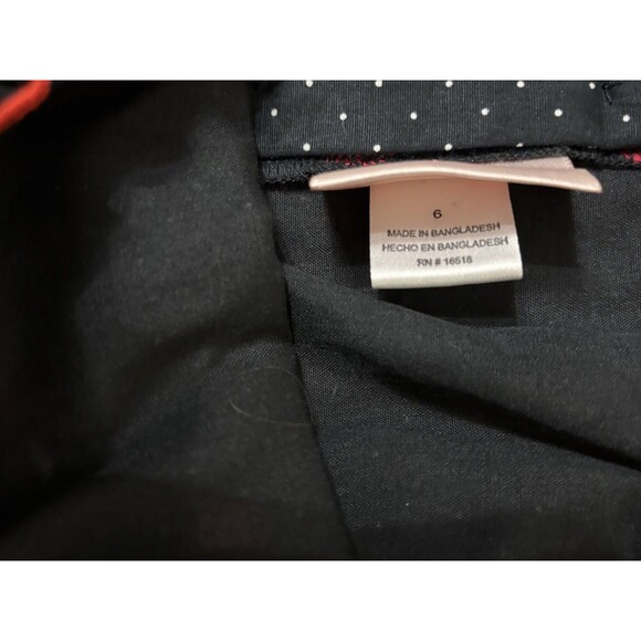 Jenny & Me Girls Black Cotton Cherry Print Dress Flutter Sleeve Ruffles Size 6 - Picture 5 of 6